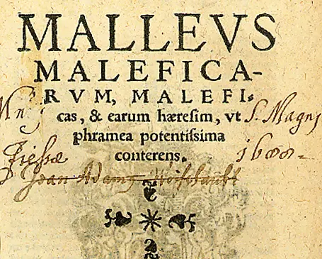 Page de titre du Malleus Maleficarum, édition de Cologne, 1520.